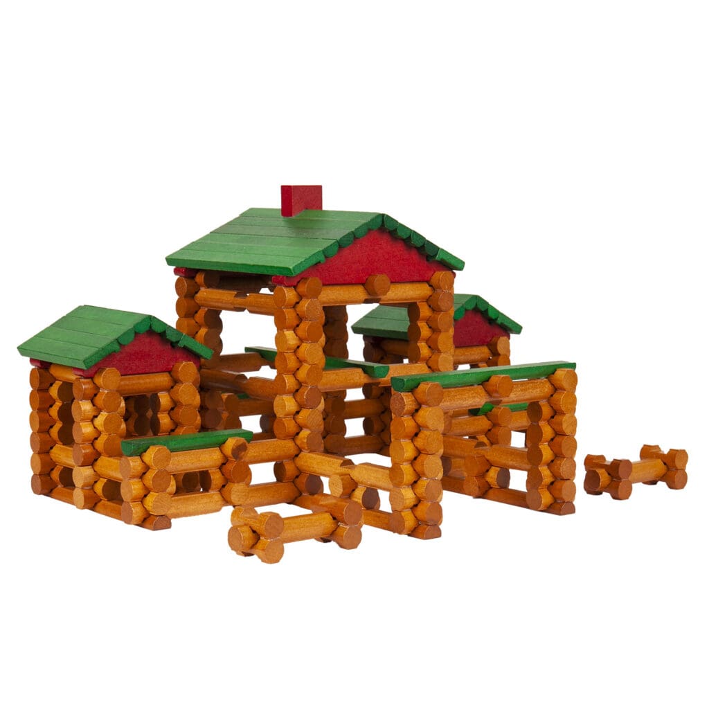 Lincoln Logs - Classic Farmhouse | BasicFun!