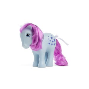 Blue Grey pony with purple hair and star cutie mark