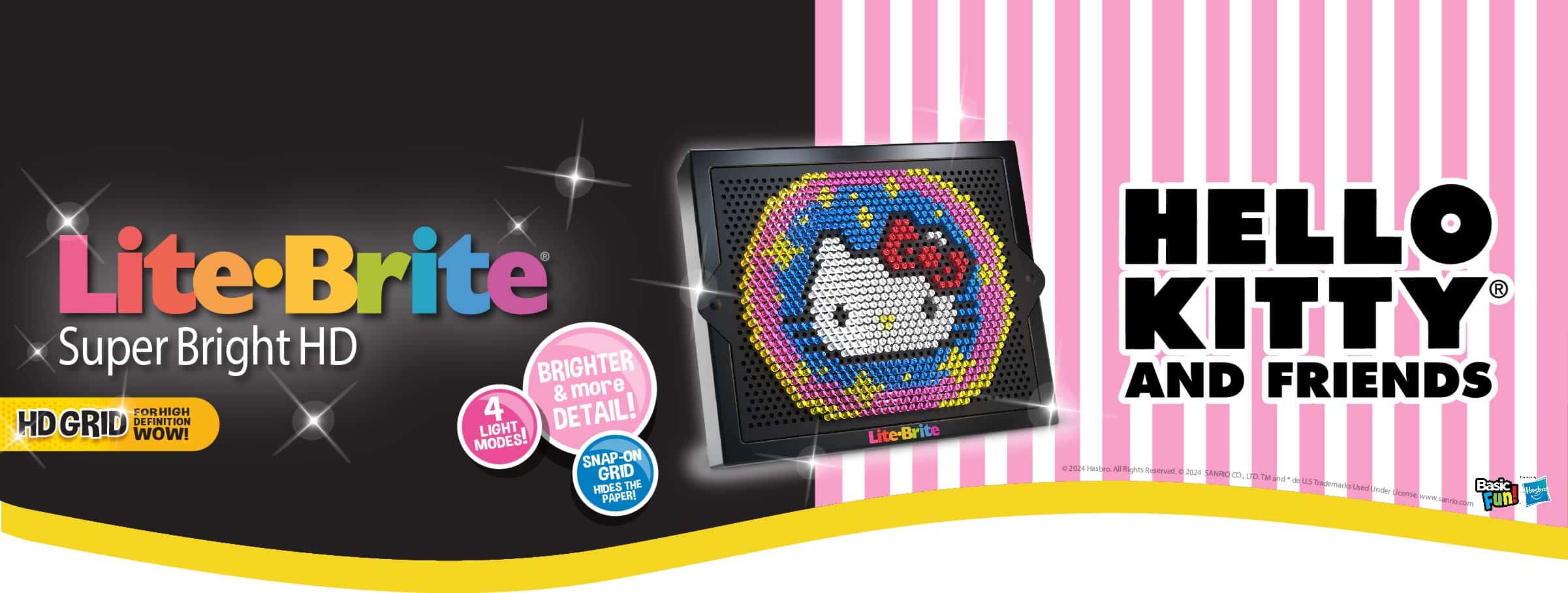 Website Banner Lite Brite Hello Kitty